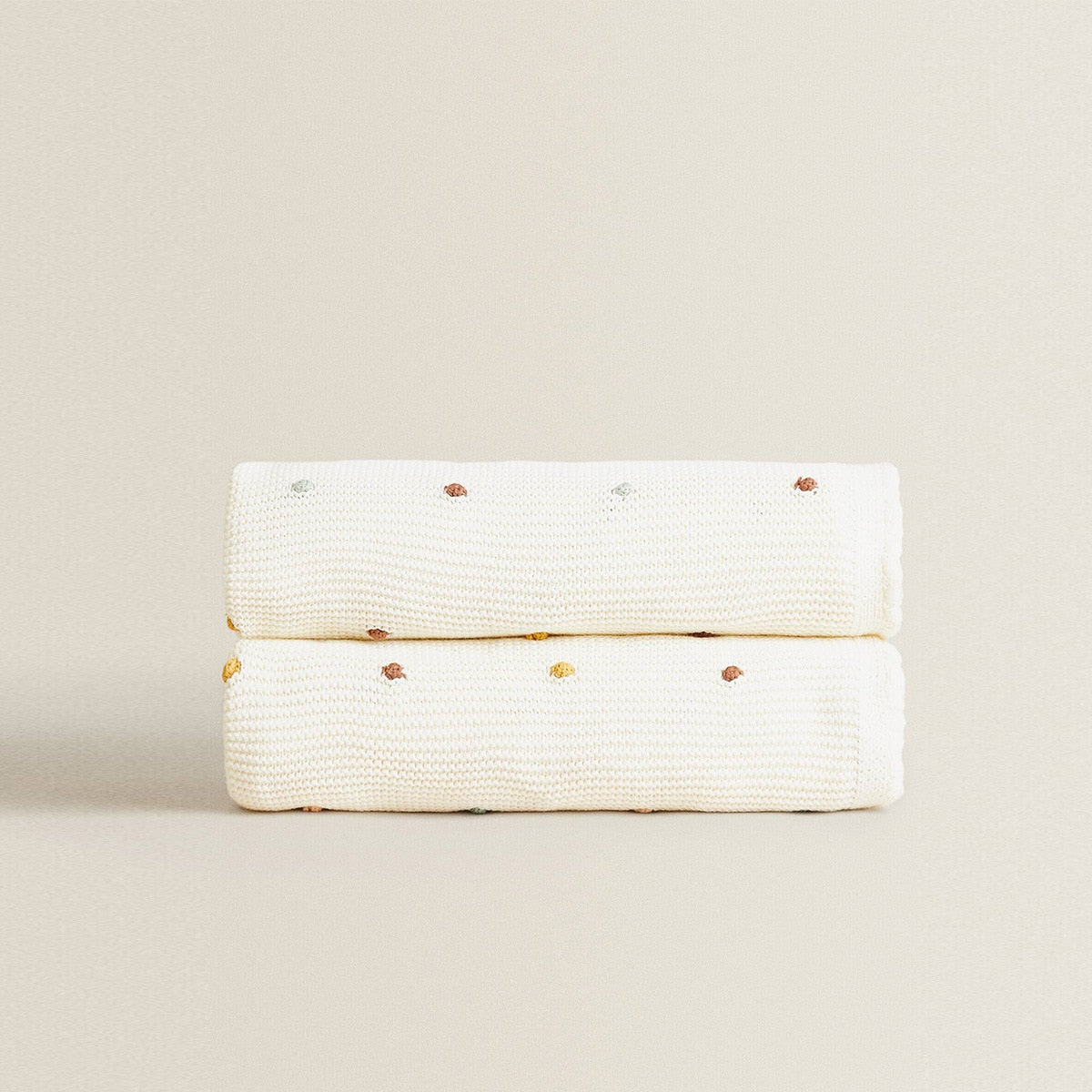 Nordic Style Waffle Knit Blanket