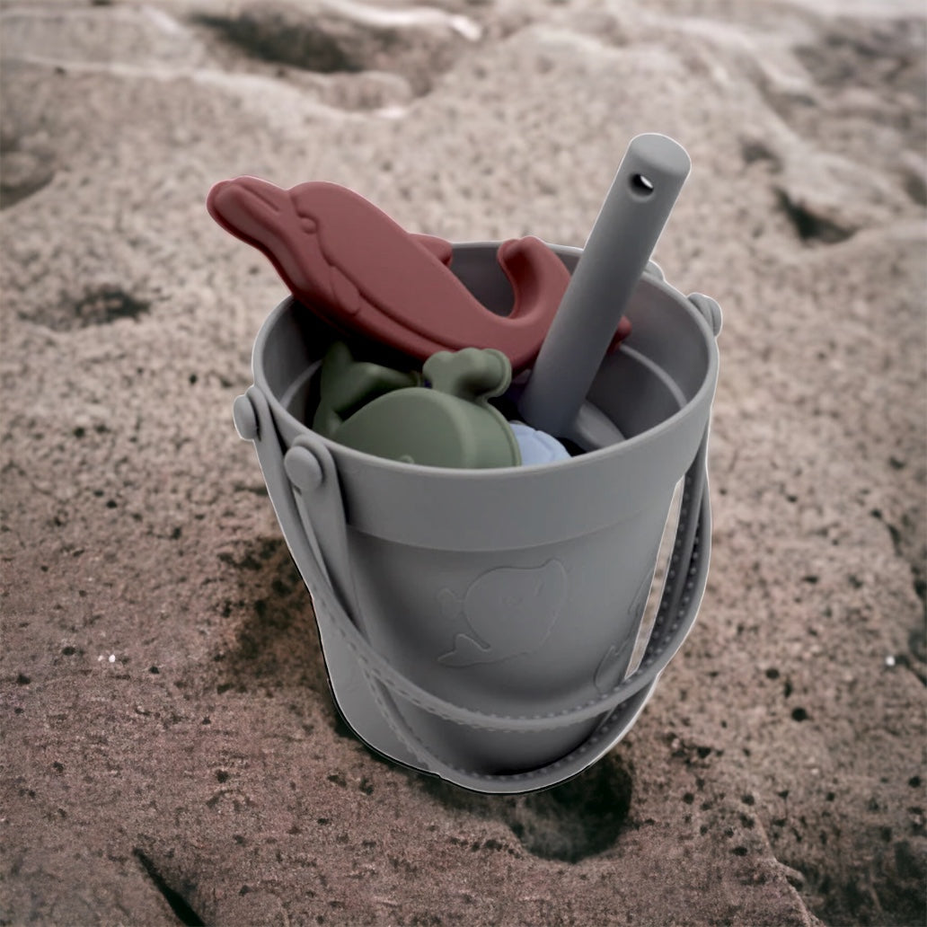 Silicone Beach Bucket Toy Set