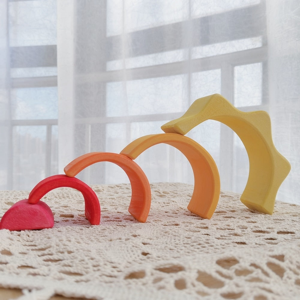 Ella Mini Wooden Rainbow Stacker