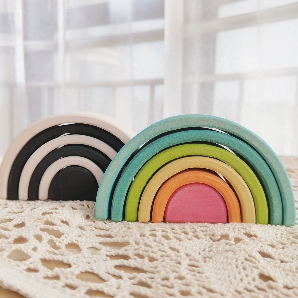 Ella Mini Wooden Rainbow Stacker