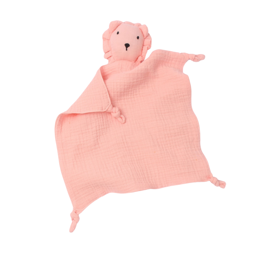 Snuggle Lion Mini Muslin Blanket