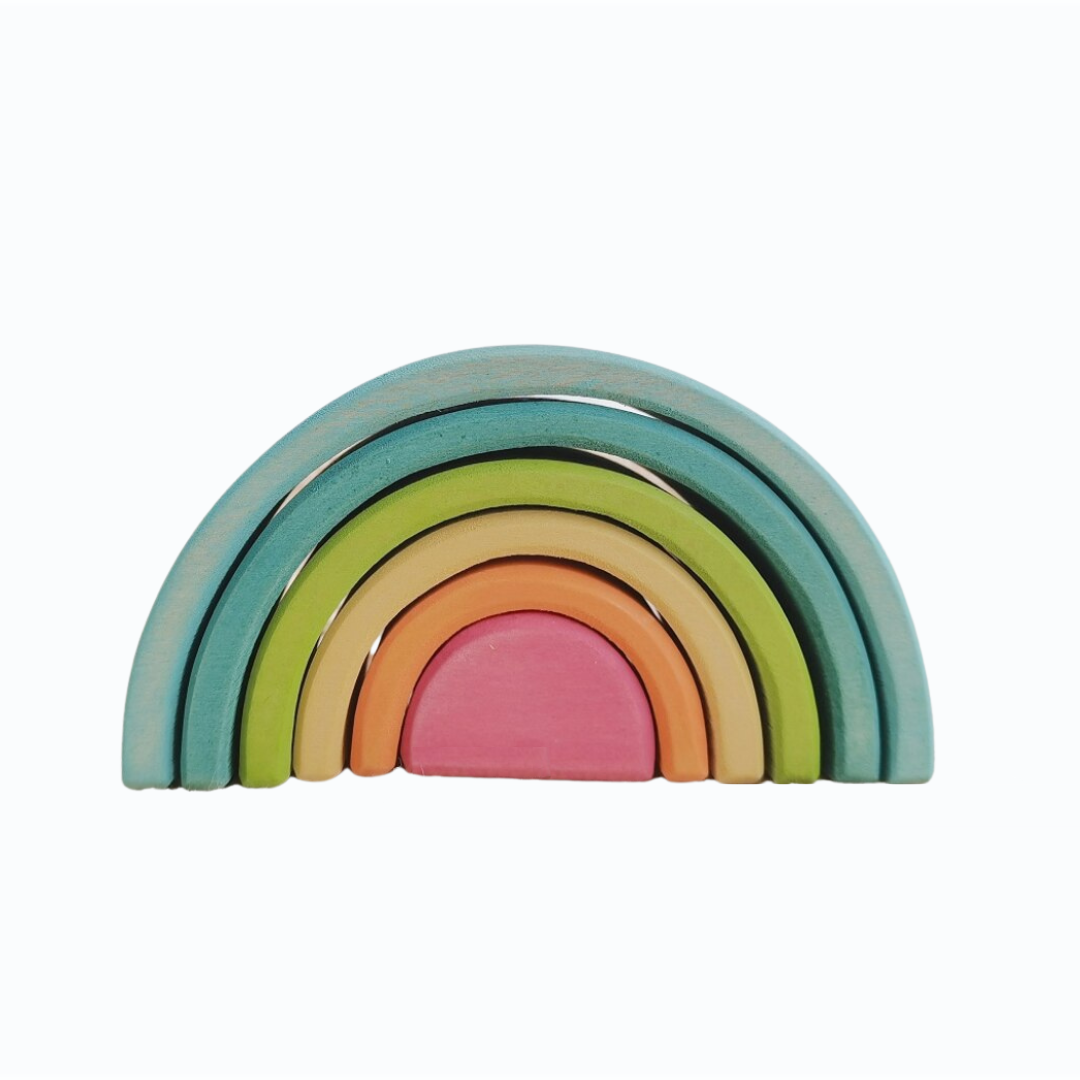 Ella Mini Wooden Rainbow Stacker