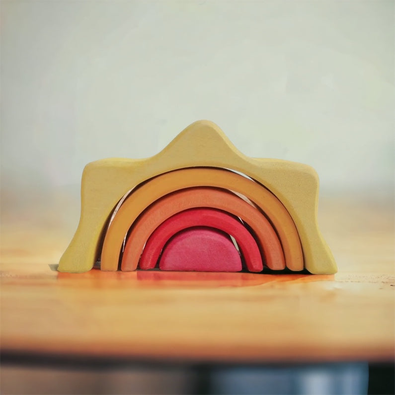 Ella Mini Wooden Rainbow Stacker