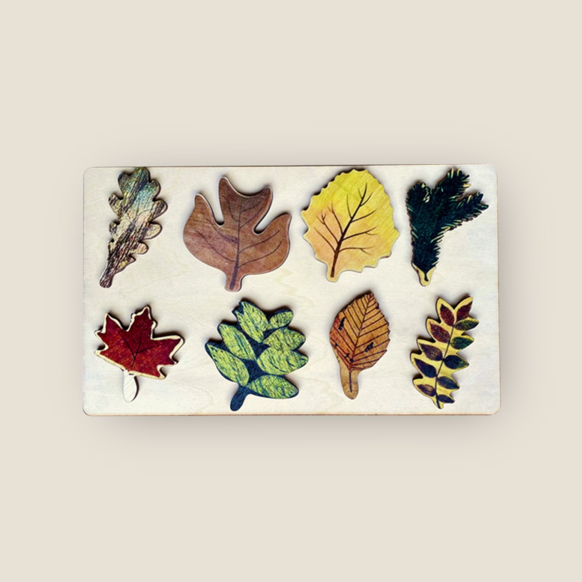 Lux Wooden Leaf Puzzle