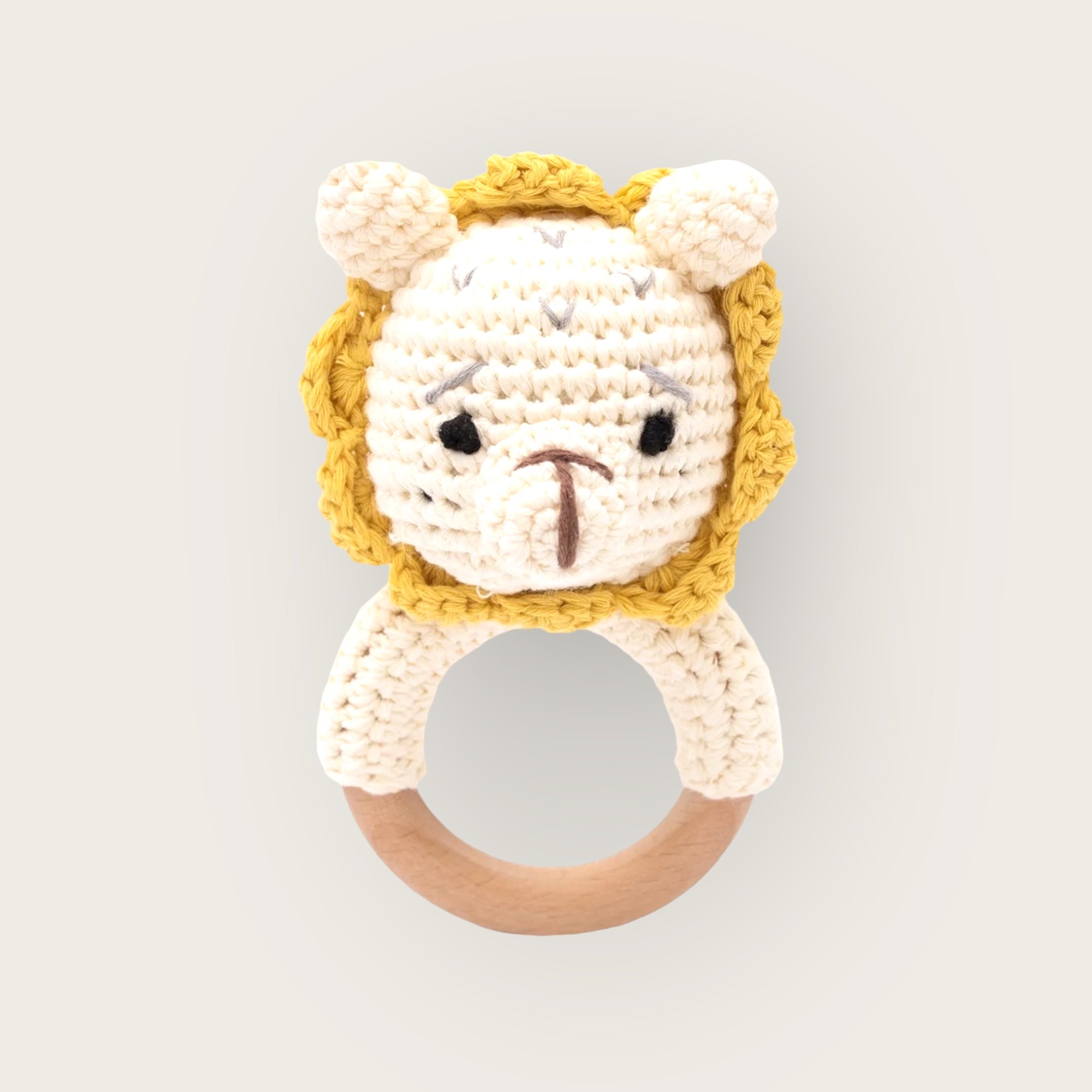 Leo the Lion | Crochet Baby Rattle