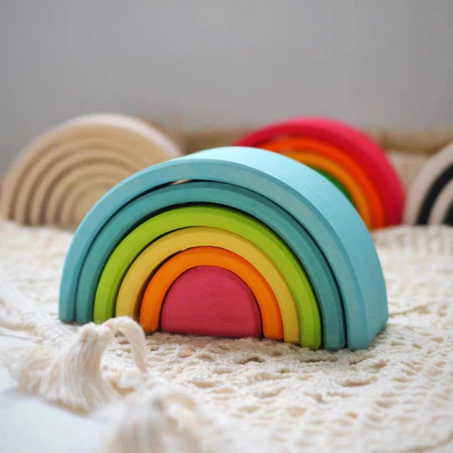 Ella Mini Wooden Rainbow Stacker