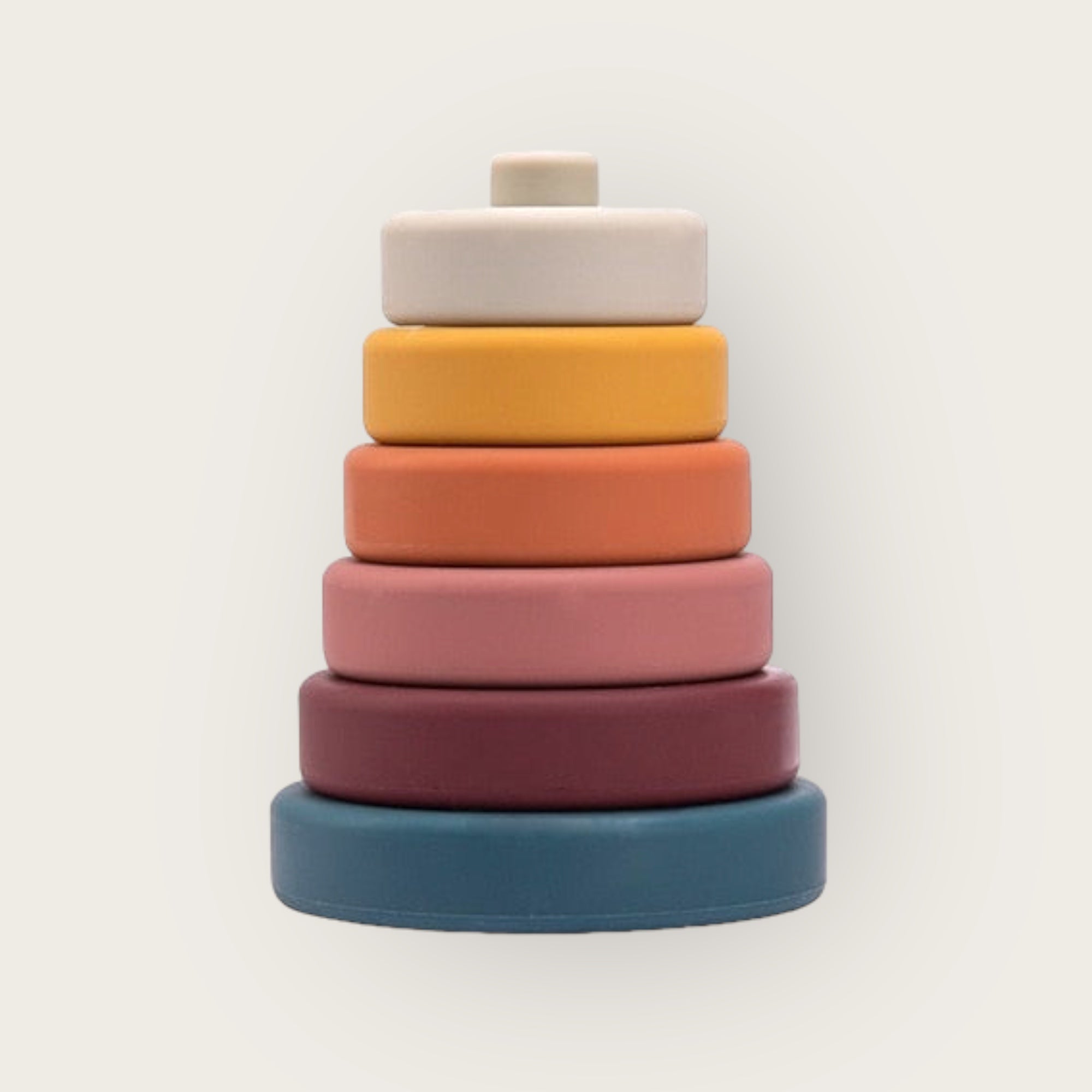 Timber Silicone Toy Stacking Tower